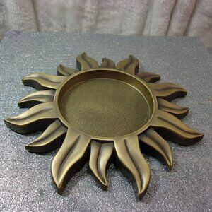 H-154 LUMINESCENCE SUN SHAPED METAL VOTIVE CANDLE HOLDER